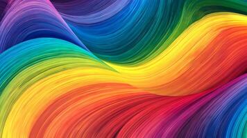 bunt fließend Farbe Erstellen abstrakt Muster und glatt Kurven video