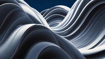 Abstract Waves Animation of Moving Fluid Structure With Light Reflections video