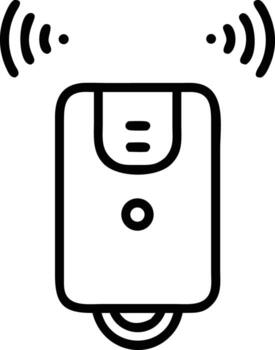 Minimalist smart air freshener icon for home automation systems and IoT devices vector