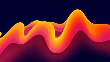 Abstract Gradient Wave Animation Loop for Backgrounds and Motion Graphics video
