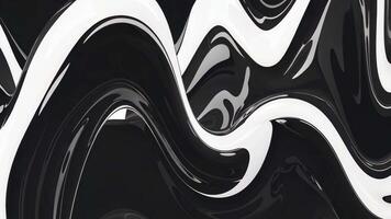 fluido Arte animación demostración resumen negro y blanco modelo movimiento video