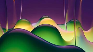 färgrik abstrakt former och strömmande former skapa ett iögonfallande visa video