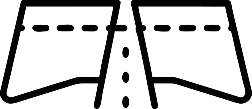 Abstract road illustration with dotted lines, design element for highway concept vector