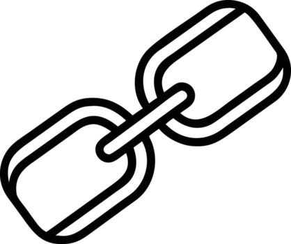 Simple Chain Link Illustration for Connection and Security Concepts vector