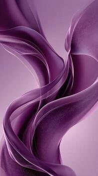Elegant purple fabric with dynamic flow creates beautiful abstract background. smooth satin silk texture makes an ideal serene wallpaper design with graceful motion photo