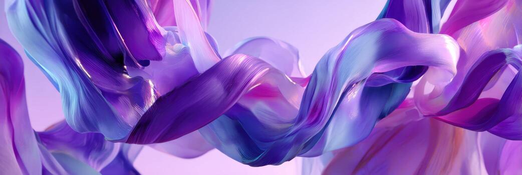 Elegant and dynamic abstract wallpaper background with beautiful fluid flow of purple and blue color. colorful art creates sense of peaceful creative motion photo