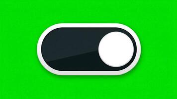 para tela isolado em animado a alternancia ser interruptor virou Sombrio uma sólido modo verde em video