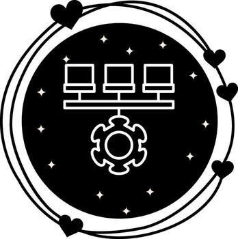 Logical Sharp Digital Art Symbol vector