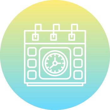 Class Schedule Unique Modern Graphic Form vector