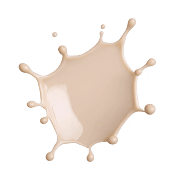 stänk av beige flytande med droppar strålande utåt, skapande dynamisk och energisk mönster. slät textur och glansig Avsluta föreslå vätska rörelse, fångande ögonblick av påverkan png