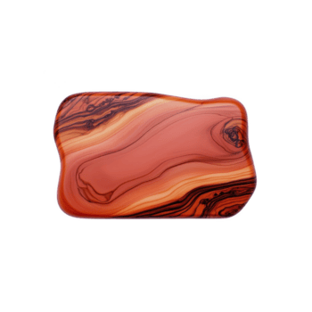 smooth, polished piece of red agate with swirling patterns and rich, earthy tones creates striking visual effect. natural stone unique design is both elegant and captivating png