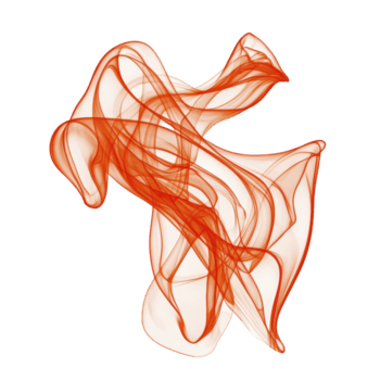 astratto rosso e bianca fluente Linee creare dinamico, fluido forma contro trasparente sfondo, evocando senso di movimento e energia png