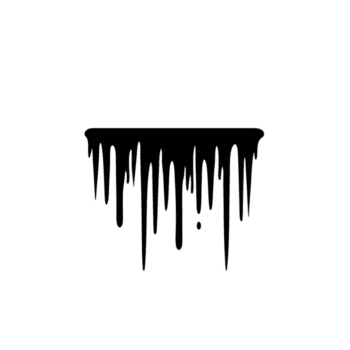 égouttage noir peindre formes spectaculaire, abstrait conception contre transparence arrière-plan, création sens de mouvement et fluidité. sombre, écoulement lignes évoquer sentiment de mystère et intrigue png