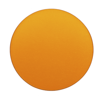 beschwingt Orange Kreis mit texturiert Oberfläche steht aus gegen Transparenz Hintergrund, Erstellen auffällig und Fett gedruckt visuell Wirkung. Einfachheit und Farbe hervorrufen Sinn von Wärme und Energie png