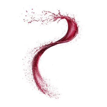 dinamico spruzzo di rosso liquido le forme elegante, vorticoso forma contro trasparenza sfondo, cattura movimento e energia. vivace colore e fluido movimento creare senso di eccitazione e movimento png