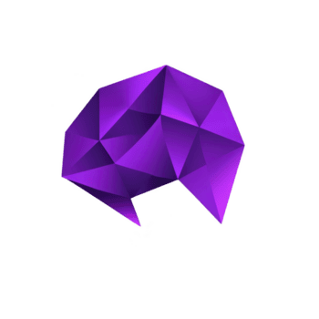 vibrante púrpura geométrico forma con agudo anglos y facetas crea moderno, resumen diseño. poligonal estructura es visualmente sorprendentes, exhibiendo mezcla de ligero y sombra png