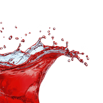 dinamico spruzzo di rosso liquido contro trasparenza sfondo, cattura movimento e energia. vivido colore contrasti nettamente con buio sfondo, la creazione di Impressionante visivo effetto png