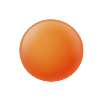 This features smooth, glossy orange sphere with gradient effect, creating vibrant and eye catching appearance. sphere surface reflects light, giving it shiny and polished look.orange sphere with png