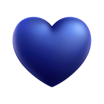 brillante blu cuore simbolo su trasparente sfondo, che rappresentano amore e affetto. cuore è liscio e tre dimensionale, con lucido finire quello Aggiunge profondità e vivacità png