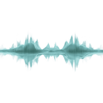 digital sonido ola modelo en verde azulado color en transparencia fondo, exhibiendo simétrico picos y valles, representando audio frecuencia y ritmo png