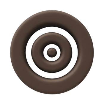 bruin, getextureerd, concentrisch cirkel ontwerp creëert visueel aantrekkelijk abstract patroon. circulaire vormen zijn gelaagd, vormen doelwit Leuk vinden uiterlijk met modern esthetisch png