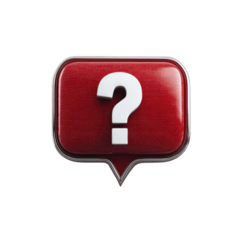 rosso discorso bolla con bianca domanda marchio simboleggia inchiesta e curiosità. lucido design Aggiunge moderno tocco, fabbricazione esso ideale per comunicazione o Aiuto relazionato temi png