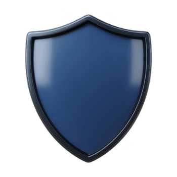 blauw schild met glanzend af hebben symboliseert bescherming en veiligheid, vaak gebruikt in digitaal contexten naar staan voor cyberveiligheid of privacy. haar strak ontwerp overbrengt sterkte en betrouwbaarheid png