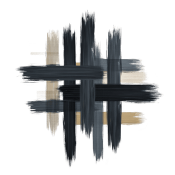 resumen pincelada modelo con intersectando líneas oscuro azul, beige, y gris tonos, creando texturizado, moderno Arte pedazo. superposición golpes formar cuadrícula me gusta estructura, evocando sentido de movimiento png