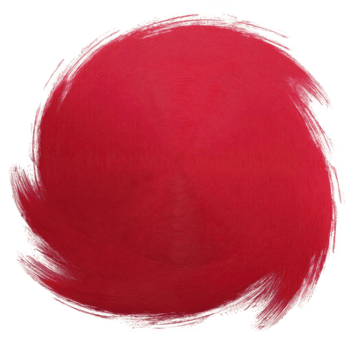 esta caracteristicas vibrante rojo resumen circular modelo con arremolinándose líneas y texturizado bordes, creando dinámica y energético visual efecto. diseño es negrita y ojo atrapando png