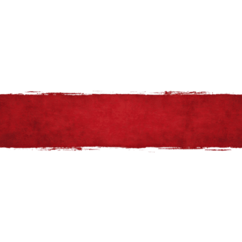 Textured red banner with grunge effect, featuring rough edges and horizontal orientation, ideal for design projects or backgrounds png