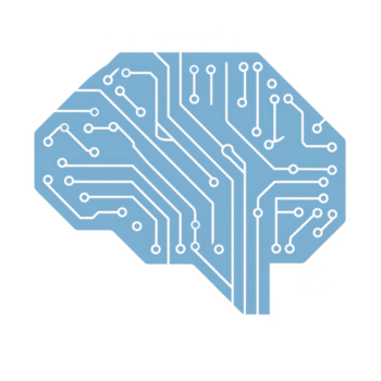 azul o circuito borda em forma gostar cérebro simboliza artificial inteligência e tecnologia. intrincado Projeto representa complexidade e conectividade do moderno digital sistemas png