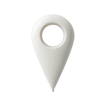 blanco, lágrima conformado objeto con circular agujero a arriba, parecido a ubicación alfiler, es desplegado en contra transparencia antecedentes. diseño es pulcro y moderno png