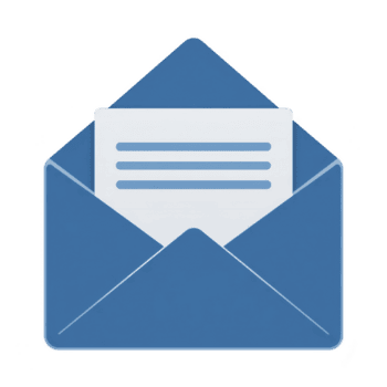 abierto azul sobre con letra dentro simboliza comunicación y correspondencia. sencillo diseño transporta mensaje de conexión y información compartiendo png