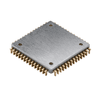 compacto procesador chip con metálico superficie finalizar, multa oro contacto patas, y geométrico grabando, moderno precisión detalle, aislado en transparente antecedentes. png