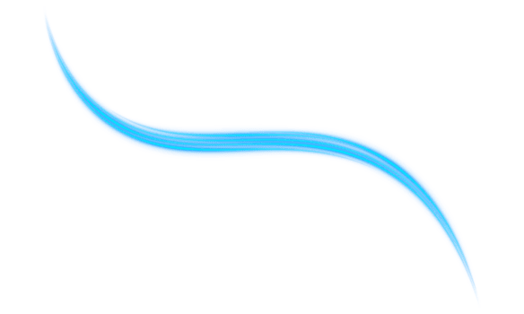 Abstract flowing blue curved lines with shiny transparent streaks and dynamic wave motion bright trail energy stream smooth gradient velocity visualization for modern art banners website png