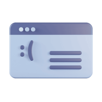 triste face sistema erro azul tela 3d ícone png