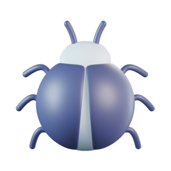 Logiciel programmation Erreur insecte punaise 3d icône png