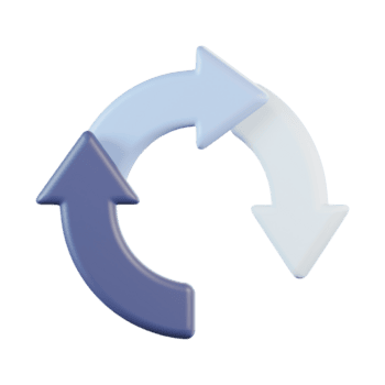 circular fluxo refrescar ciclo Setas; flechas 3d ícone png