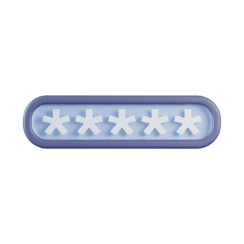 Asterisks Protected Input Password Field 3D Icon png