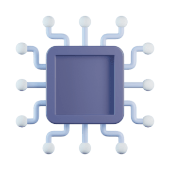 mikroprocessor krets styrelse säkerhet chip 3d ikon png