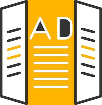 Digital Display Board Glyph Two Color vector