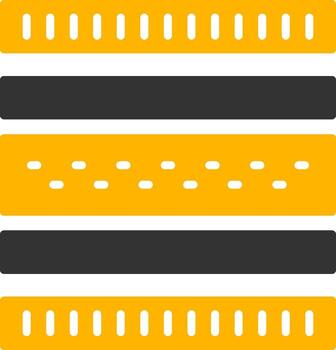 Protective Mattress Layer Glyph Two Color vector