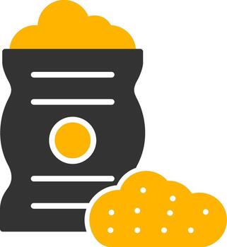 Heavy Bulk Material Handling Glyph Two Color vector