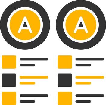 Duplicate Graph Element Glyph Two Color vector
