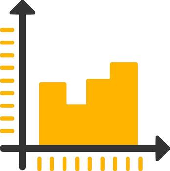 Standard Data Graph Glyph Two Color vector