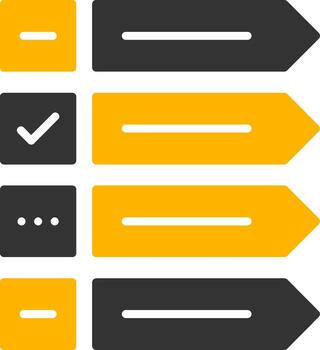 Visual Infographic Elements Glyph Two Color vector