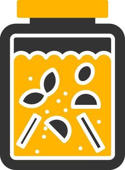 Red Curry Paste Glyph Two Color vector