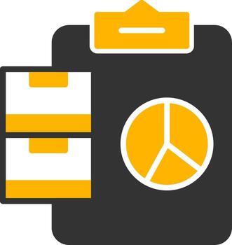 Warehouse Material Management System Glyph Two Color vector