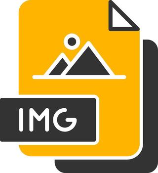 Disk IMG File Glyph Two Color vector