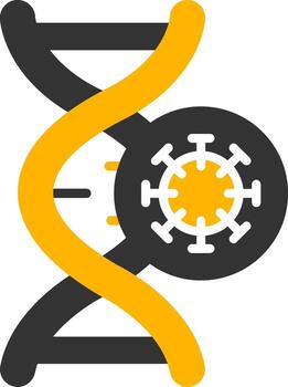 Virus Pathogen Structure Glyph Two Color vector